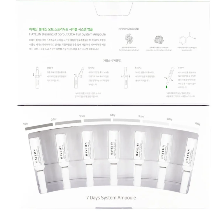 Zestaw ampułek CICA-Full Hayejin Blessing of Sprout