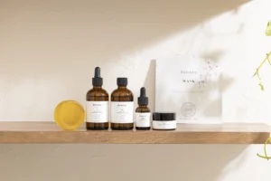 Zestaw japońskich kosmetyków organicznych Ruhaku do pielęgnacji twarzy