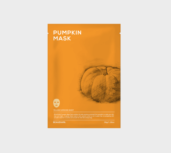 Pumpkin sheet mask